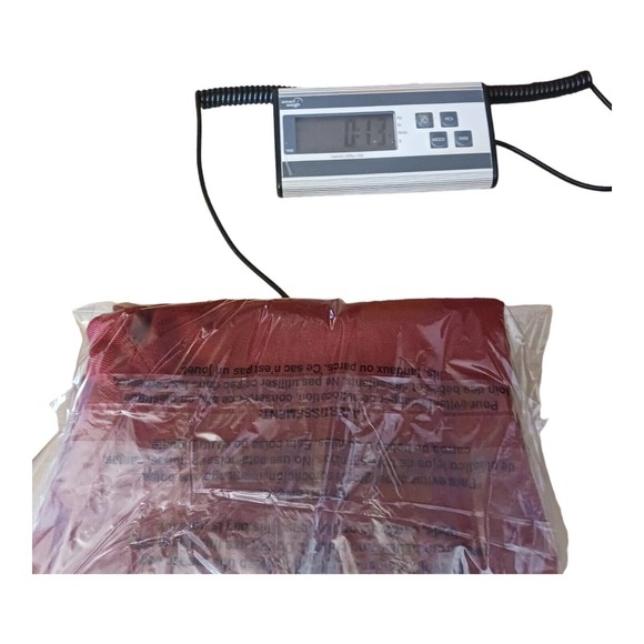 Pronto Uomo Sweater Mens 2XLT Red Extra Fine Merino Wool Long Sleeve Crew Neck - Picture 8 of 8